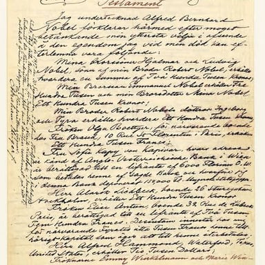 A legal will and inheritance documents representing an heir’s bequest.