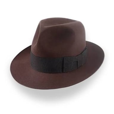 Indiana Jones, the fictional archaeologist-adventurer known for wearing a fedora.