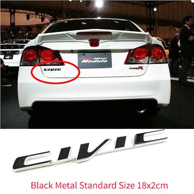 A Honda Civic displaying the Honda badge.