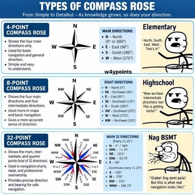 A compass rose marking north-northeast and the opposite direction, south-southwest.