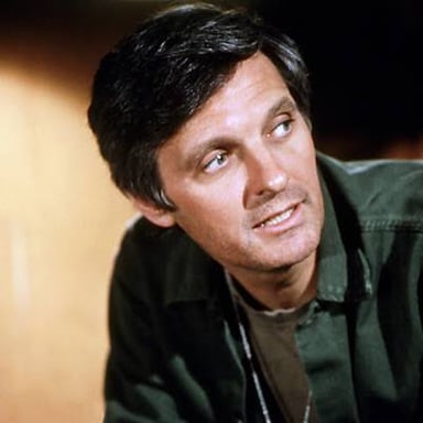 Alan Alda portraying Hawkeye Pierce in the television series M*A*S*H.