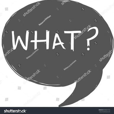 A speech bubble with the words “I may,” suggesting a tentative reply.