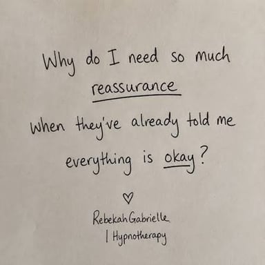 One person reassuring another that everything is okay.
