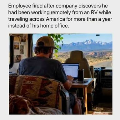 A remote worker using a laptop away from a fixed office.