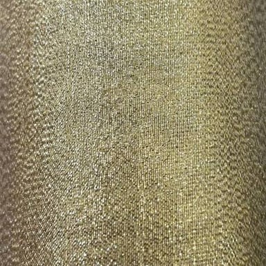 Shimmering lamé textile with metallic threads visible in its weave.