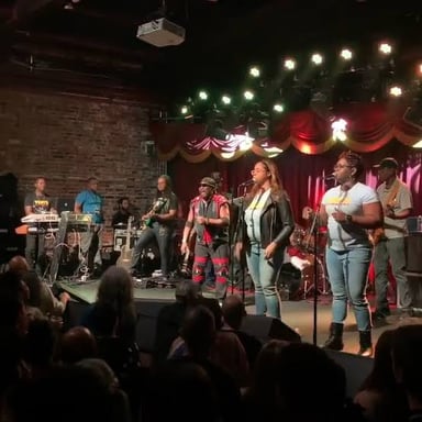 Toots and the Maytals performing, the Jamaican band led by Toots Hibbert.