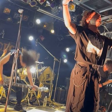 A metalcore band performing an energetic live set.