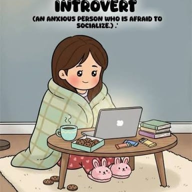 A person relaxing quietly by themself at home.