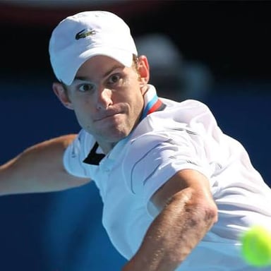Tennis player Andy Roddick on court.