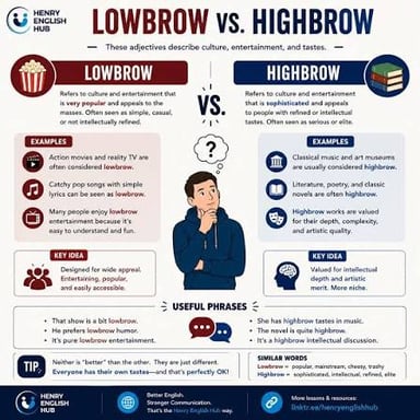 The word low combines with brow and blow to form two familiar expressions.