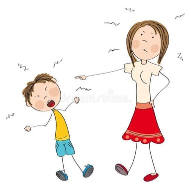 An illustration of one person persistently reminding another person.