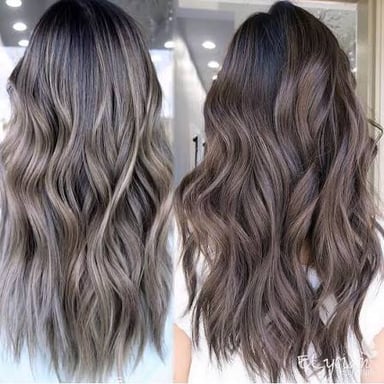 A pale, grayish tone illustrates the meaning of ashy.