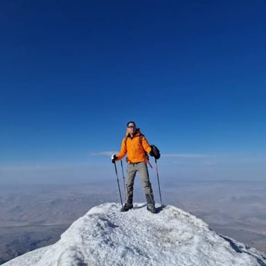Mount Ararat rising above the landscape in Turkey