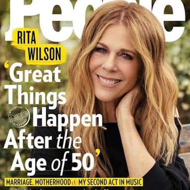 Rita Wilson, the American actress and producer.