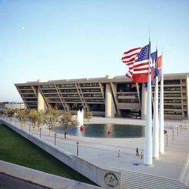 Dallas City Hall, designed by architect I. M. Pei.