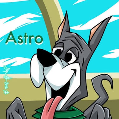 Astro, the large animated dog from The Jetsons.