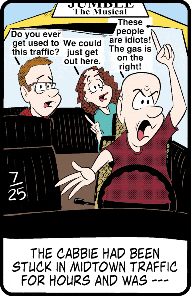 Daily Jumble cartoon