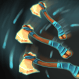 Whirling Axes (distance)